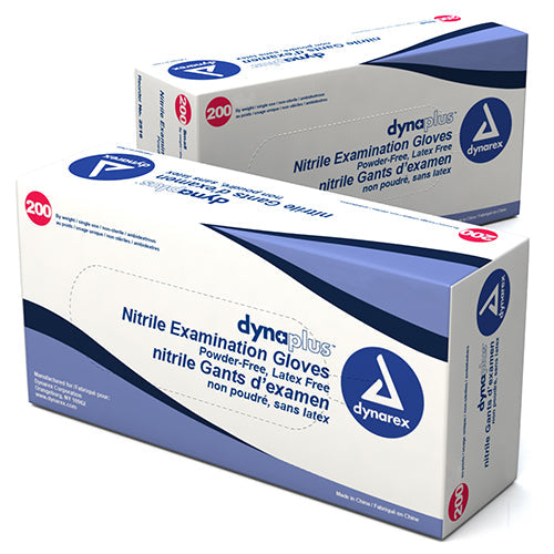 Dynarex DynaPlus Nitrile Exam Gloves - Powder-Free  X-Large (1800/Case)