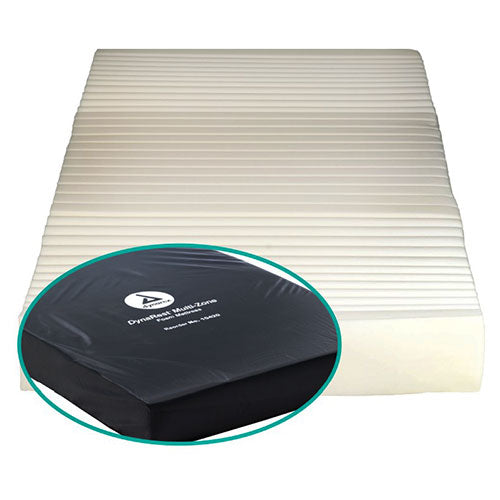 Dynarex DynaRest Multi-Zone Foam Mattress  36" x 80" with Perimeter