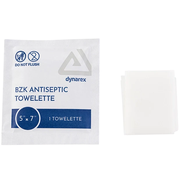 Dynarex DynaSafety BZK Antiseptic Towelettes (1000/Case)  10 Boxes of 100