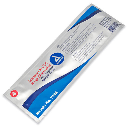 Dynarex ECG Snap Electrodes  150 Packs (4 Electrodes Each)