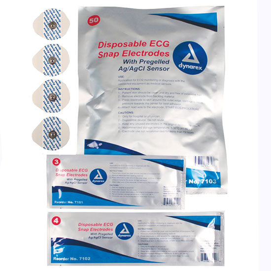 Dynarex ECG Snap Electrodes
