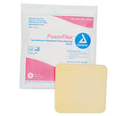 Dynarex FoamFlex Non-Adhesive Waterproof Foam Dressing (120/Case)  4" x 4"