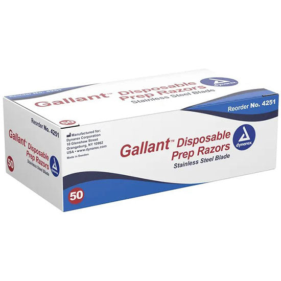 Dynarex Gallant Disposable Prep Razors 