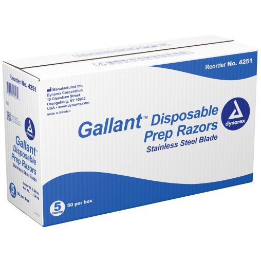 Dynarex Gallant Disposable Prep Razors 