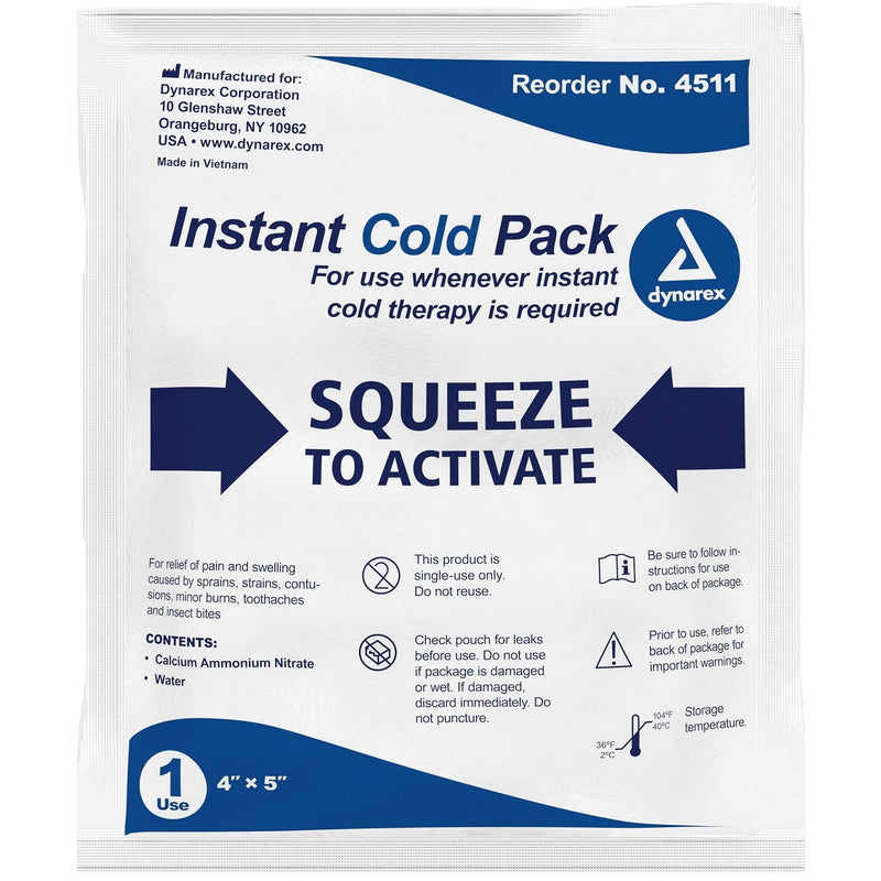 Dynarex Instant Cold Pack (24/Case)  4" x 5"