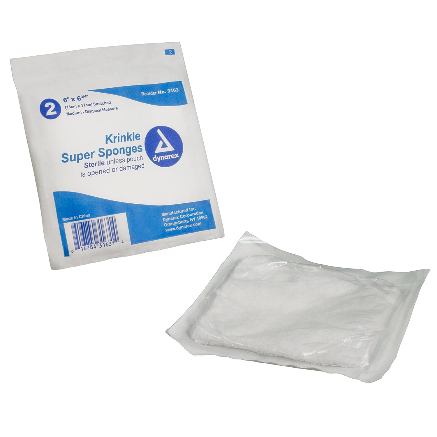 Dynarex Krinkle Super Sponges