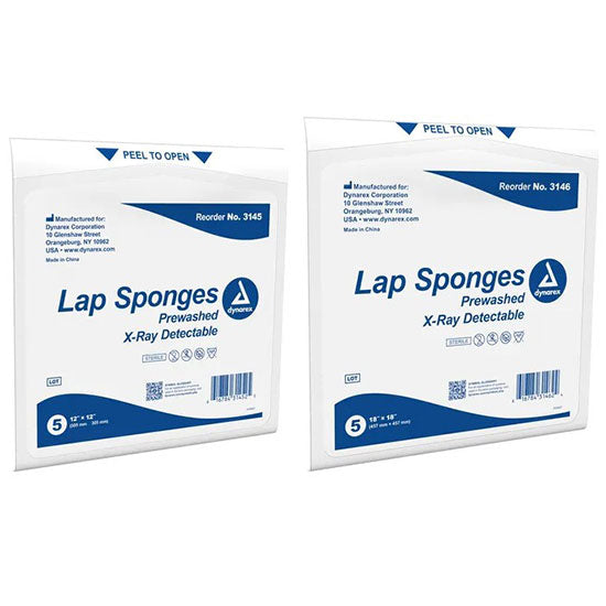 Dynarex Laparotomy Sponges (200/Case)  18" x 18"