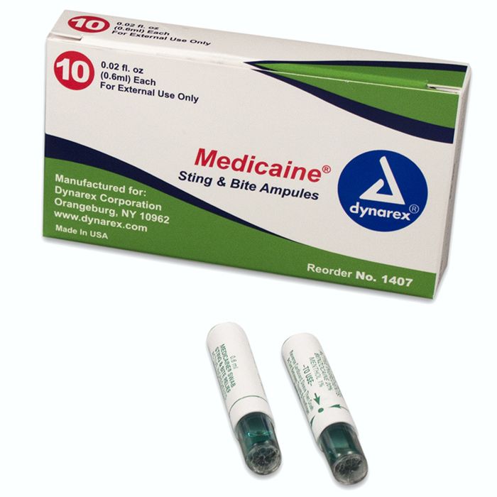 Dynarex Medicaine Insect Bite Ampules (10/Box)