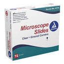 Dynarex Microscope Slides (1440/Case)  Clear - Corner Grounded - 3" x 1" x 1 mm