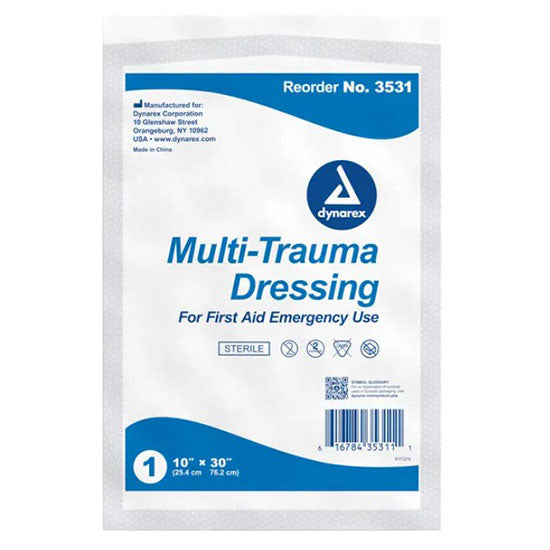 Dynarex Multi-Trauma Dressing - Sterile (50/Case) 