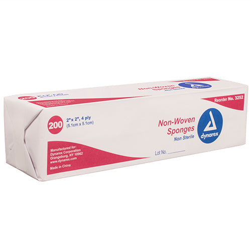 Dynarex Non-Woven Sponge  Non-Sterile - 2" x 2" (4000/Case)