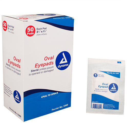 Dynarex Oval Eye Pads