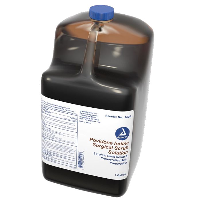Dynarex Povidone-Iodine Scrub Solution  1 gallon (4/Case)