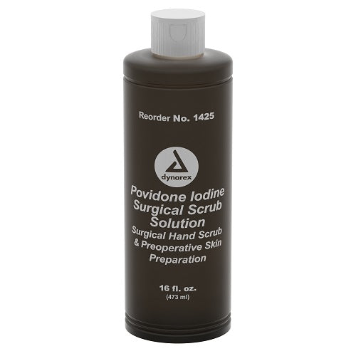 Dynarex Povidone-Iodine Scrub Solution  16 oz (24/Case)