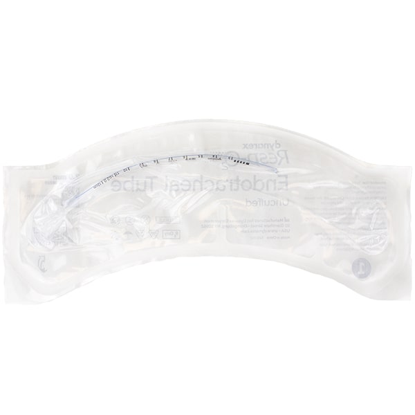 Dynarex Resp-O2 Endotracheal Tube - Uncuffed - 2.0 mm packaging - back