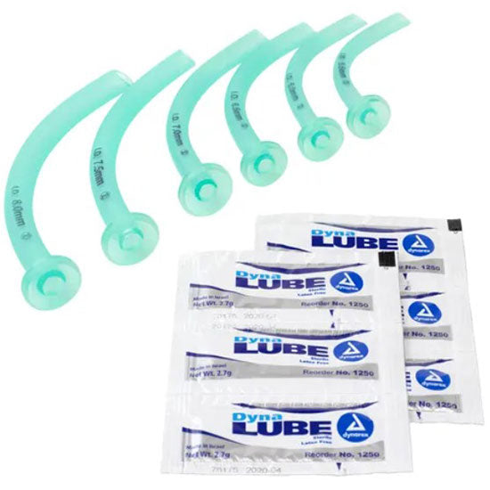Dynarex Resp-O2 Nasopharyngeal Airway Kits  Kit of 9