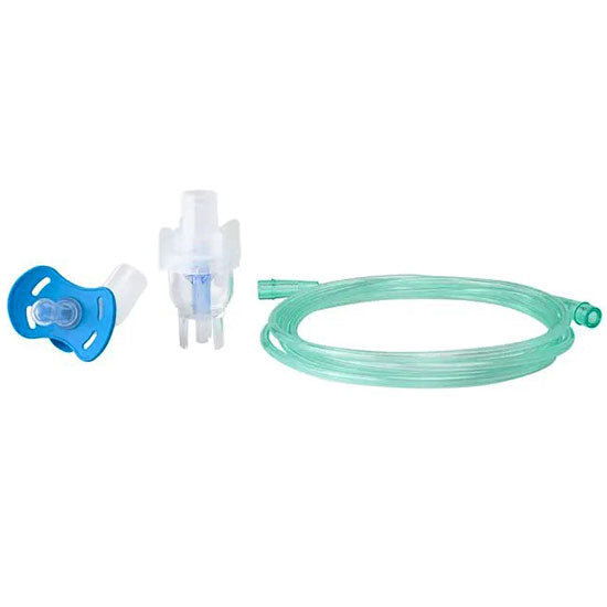 Dynarex Resp-O2 Small Volume Nebulizer Cups (50/Case)  Standard-With-7-Tubing-and-Pacifier-Elbow-Infant-T