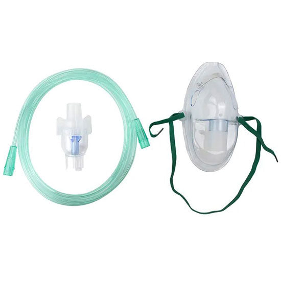 Dynarex Resp-O2 Small Volume Nebulizer Cups (50/Case)  Standard-With-7-Tubing-and-Aerosol-Elongated-Mask-