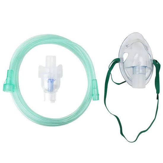 Dynarex Resp-O2 Small Volume Nebulizer Cups (50/Case)  Universal-With-7-Tubing-and-Aerosol-Elongated-Mask