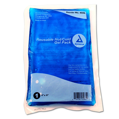 Dynarex Reusable Hot and Cold Gel Packs (24/Case)  6" x 9"