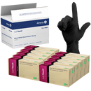 Dynarex Safe-Touch Black Nitrile Exam Gloves - Powder-Free (1000/Case)  Medium