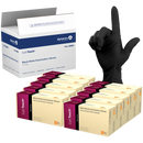 Dynarex Safe-Touch Black Nitrile Exam Gloves - Powder-Free (1000/Case)  X-Large