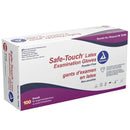 Dynarex Safe-Touch Latex Exam Gloves - Powder-Free - Box, Small