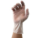 Dynarex Safe-Touch Vinyl Exam Gloves - Powder-Free - Curved Hand