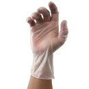 Dynarex Safe-Touch Vinyl Exam Gloves - Powder-Free - Curved Hand