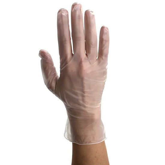 Dynarex Safe-Touch Vinyl Exam Gloves - Powder-Free (1000/Case) 