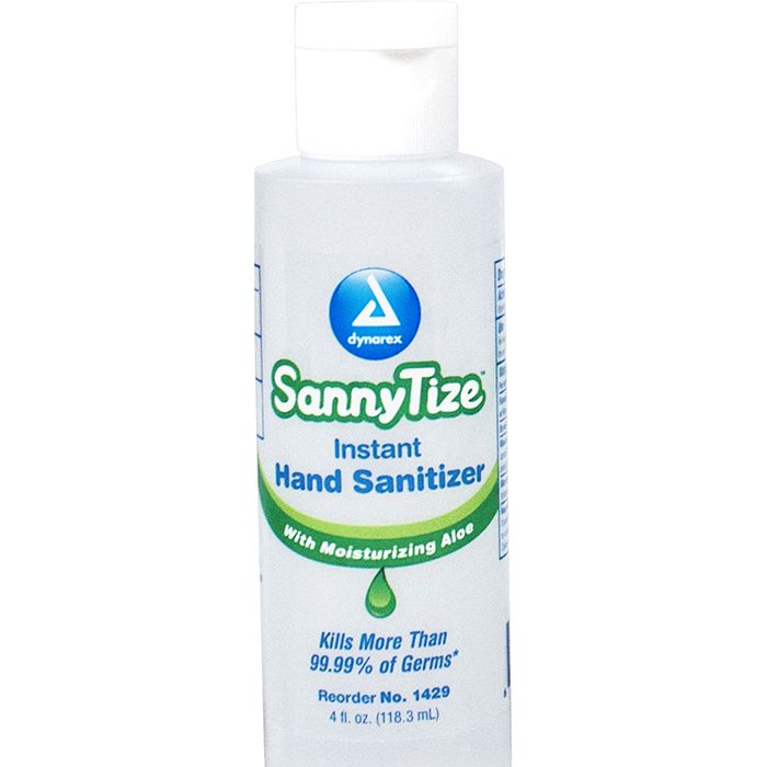 Dynarex SannyTize Instant Hand Sanitizer  4 oz - Round Bottle (96/Case)