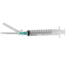 Dynarex SecureSafe Syringe with Safety Needle (800/Case)  3 cc - 22 G, 1.5" Needle