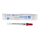 Dynarex SecureSafe Tuberculin Safety Syringe (500/Case)  27 G, 0.5" Needle