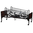 Dynarex Full Electric Home Care Bed - Full length Bed Rail Angled