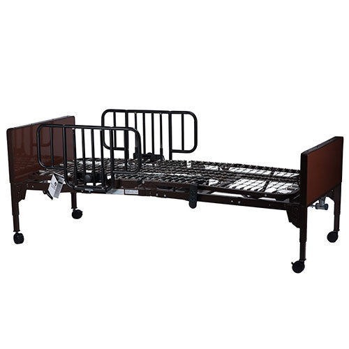Dynarex Semi Electric Home Care Bed  Bed with Half Bed Rail