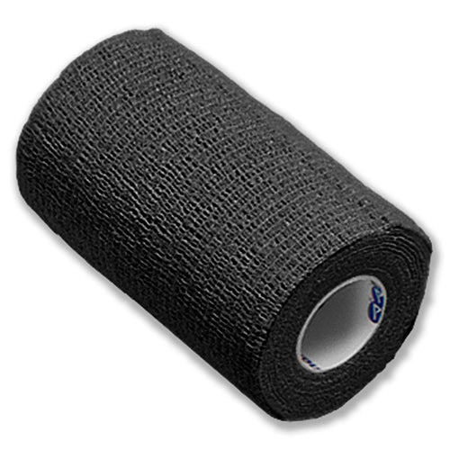 Dynarex Sensi-Wrap Self-Adherent Bandage Rolls - Black - 4" x 5 yd