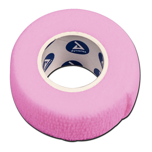 Dynarex Sensi-Wrap Self-Adherent Bandage Rolls - Pink - 1" x 5 yd