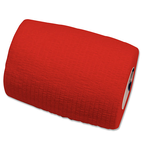 Dynarex Sensi-Wrap Self-Adherent Bandage Rolls - Red - 3" x 5 yd