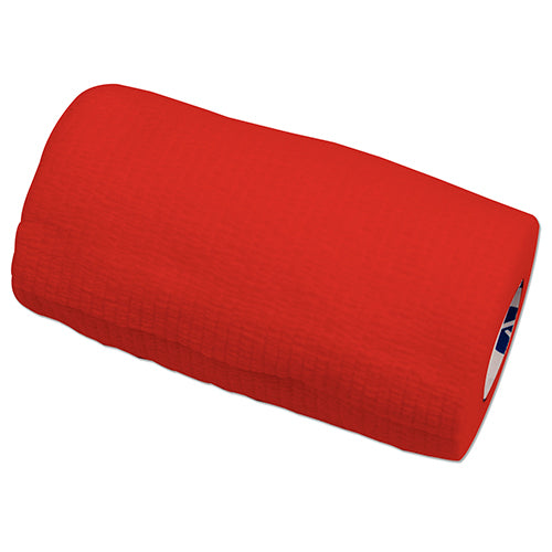 Dynarex Sensi-Wrap Self-Adherent Bandage Rolls - Red - 4" x 5 yd