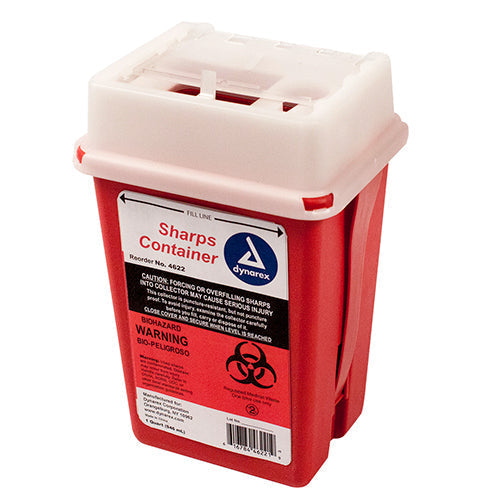 Dynarex Sharps Container  1 Quart (60/Case)