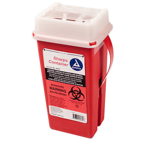 Dynarex Sharps Container  2 Quart (60/Case)