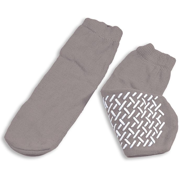 Dynarex Single-Sided Slipper Socks (48/Case)  2XL - Grey