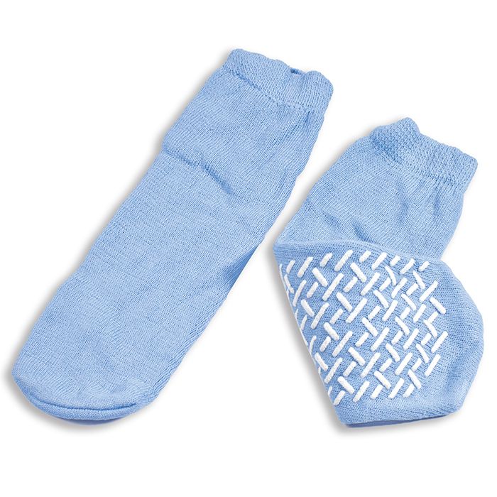 Dynarex Single-Sided Slipper Socks (48/Case)  Large - Blue