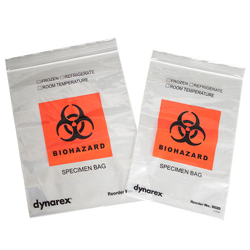 Dynarex Specimen Bags (1000/Case)  8" x 10" -  2 mil