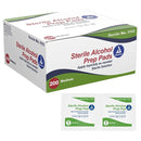 Dynarex Sterile Alcohol Prep Pad  Medium - 10 Boxes, 200/Box