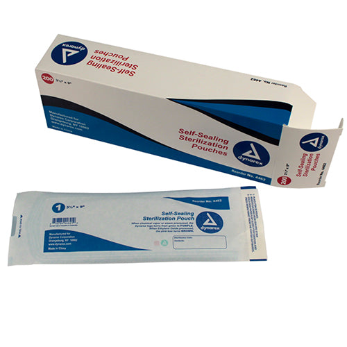 Dynarex Sterilization Pouches  3.5" x 9" (4000/Case)