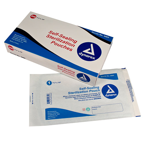Dynarex Sterilization Pouches  7.5" x 13" (1000/Case)