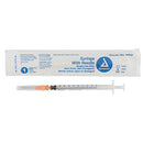Dynarex Syringes With Needle  1 cc - 25 G, 0.63" (800/Case)