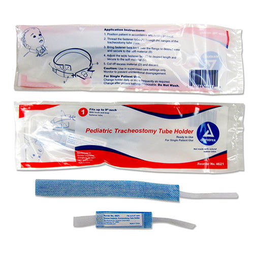 Dynarex Tracheostomy Tube Holder (50/Case)  Pediatric (9" Length)