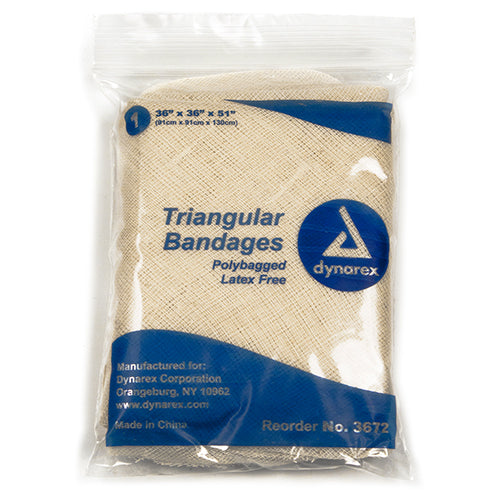 Dynarex Triangular Bandages - 36" x 36" x 51" (12/Case)